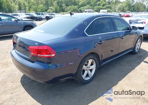 2012 Volkswagen Passat 2.5L Se из США, поврежденный, VIN 1VWBP7A39CC087273